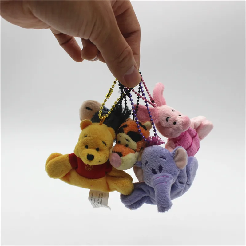 10 шт. 6-8 см милый медведь тигровый Тигр поросенок Свинья ИА Ослик Heffalump кулон Мягкие Игрушки Букеты Мини милый брелок игрушки