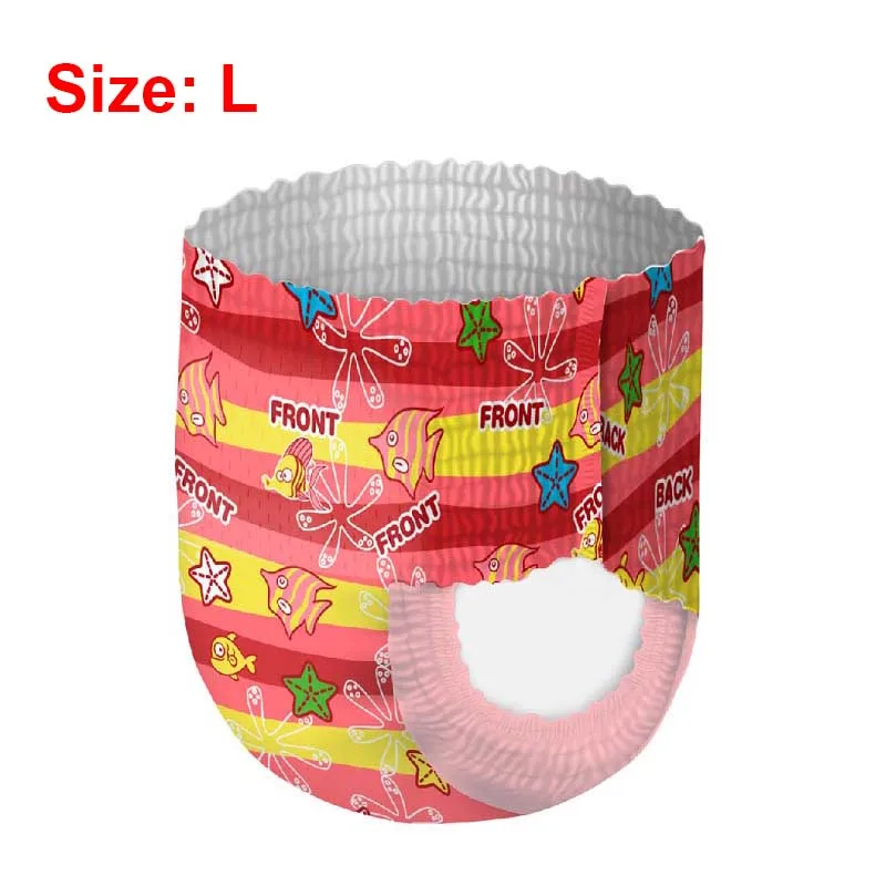 Girl L Baby Swim Disposable Diapers Panties Adjustable Waterproof Cloth Swimming Pant Boys Girls Leakproof Nappies Pool Trunks - Цвет: Girl L