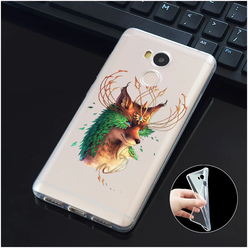 DREAMFOX M377 арт лиса Мягкий ТПУ силиконовый чехол для Xiaomi Redmi Note 3 4 5 Plus 3S 4A 4X 5A Pro Global |