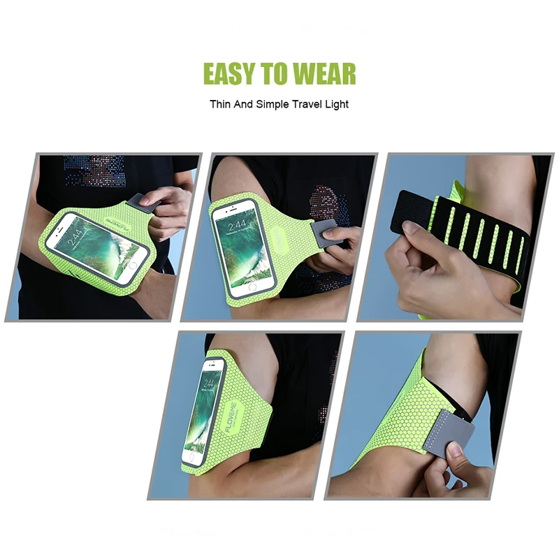 FLOVEME Sport 4.8 inch Mobile Phone Bag Case For iPhone 7 6 5.5 Arm Band Apple 6s Plus Running Pouch | Мобильные телефоны и