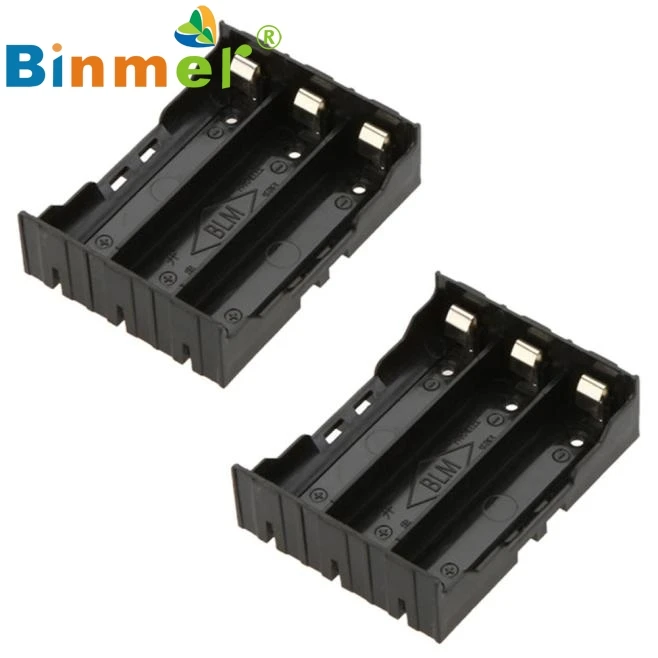 1 шт. DIY черный ящик для хранения держатель чехол 3x18650 3 7 V Перезаряжаемые батареи
