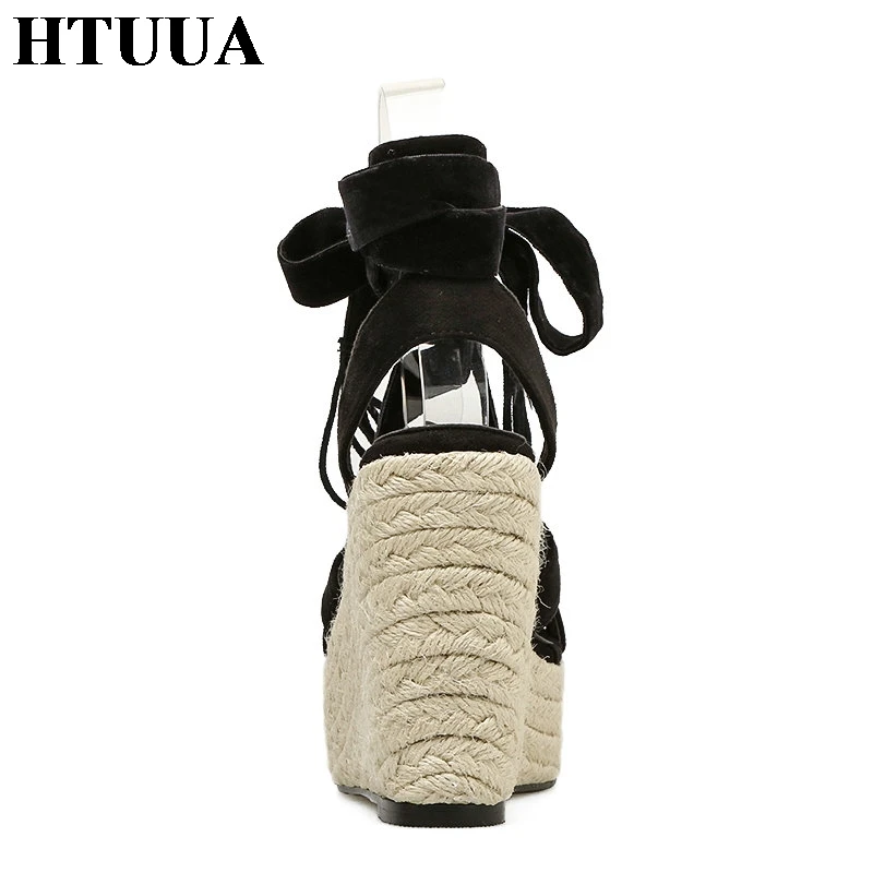 HTUUA/2019 г. Новые летние босоножки на платформе женская обувь повседневная с
