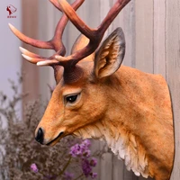 home wall decorations sheep head deer head wall hanging wall decorated bar decorated with living room decoration crafts