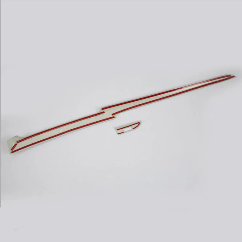 

For Mazda ATENZA 2017 2PCS ABS Chrome High Quality Car Central Control Strip Cover Trim Car Styling Accessories