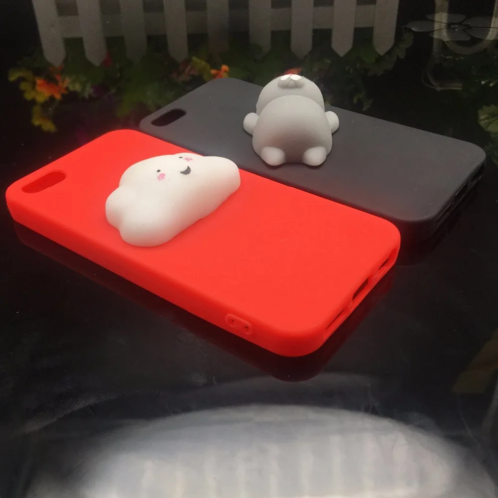 Милые мягкие силиконовые чехлы из ТПУ с объемным котом для iphone 5, 5S, SE, 6, 6s plus, яркие цвета, задняя крышка, 5 S, 7, 7 plus, 8, 8 plus, X, чехлы для телефонов