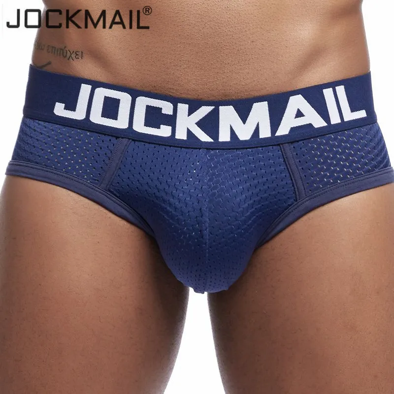 Новинка 2019 мужское нижнее белье в сетку JOCKMAIL брифы для мужчин дышащие мужские