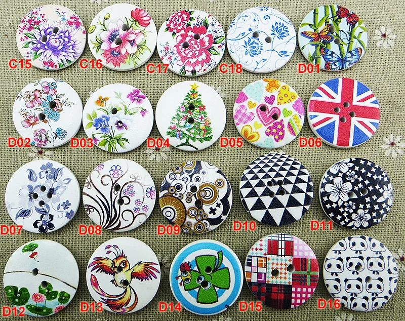 20 шт. ботинки с цветочным рисунком 30 мм|wooden buttons|buttons sewingbrand buttons |
