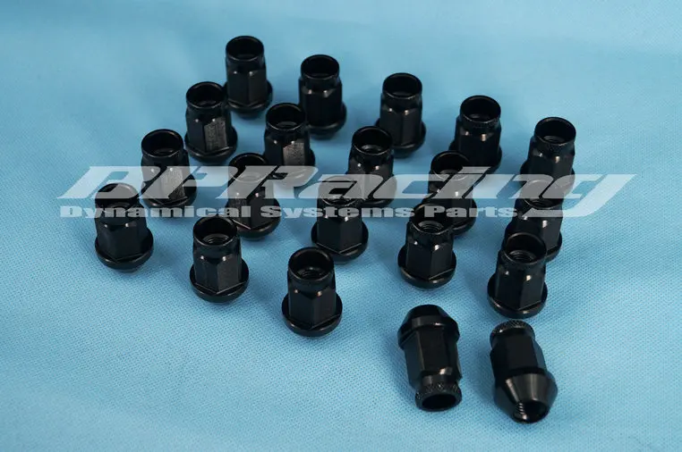 

20pcs JDM M12 x 1.25 Racing Lug Wheel Nuts Screw For Honda Ford Toyota black
