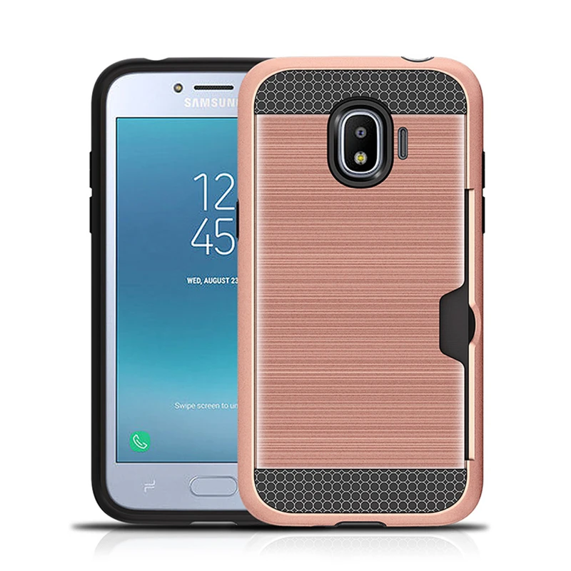 Чехол для Samsung Galaxy J2 Pro чехол армированный 2018 телефона с отделением карт |
