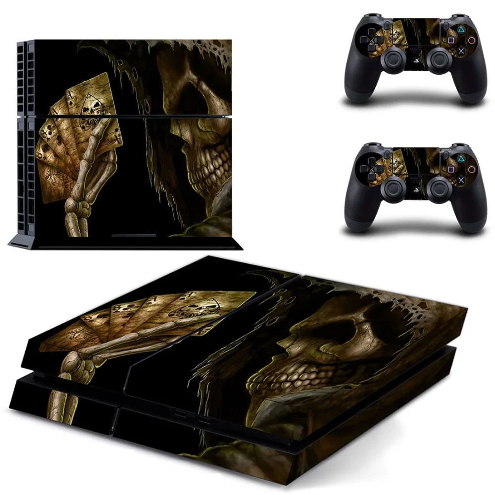 Виниловая наклейка на кожу игровой God of War PS4 для консоли Playstation 4 и 2 контроллера |