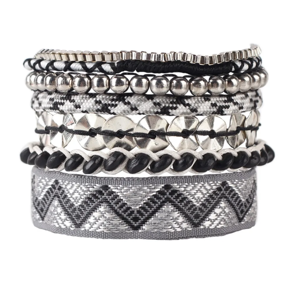 Newei горячее предложение Роскошный плетеный браслет ручной работы из бисера