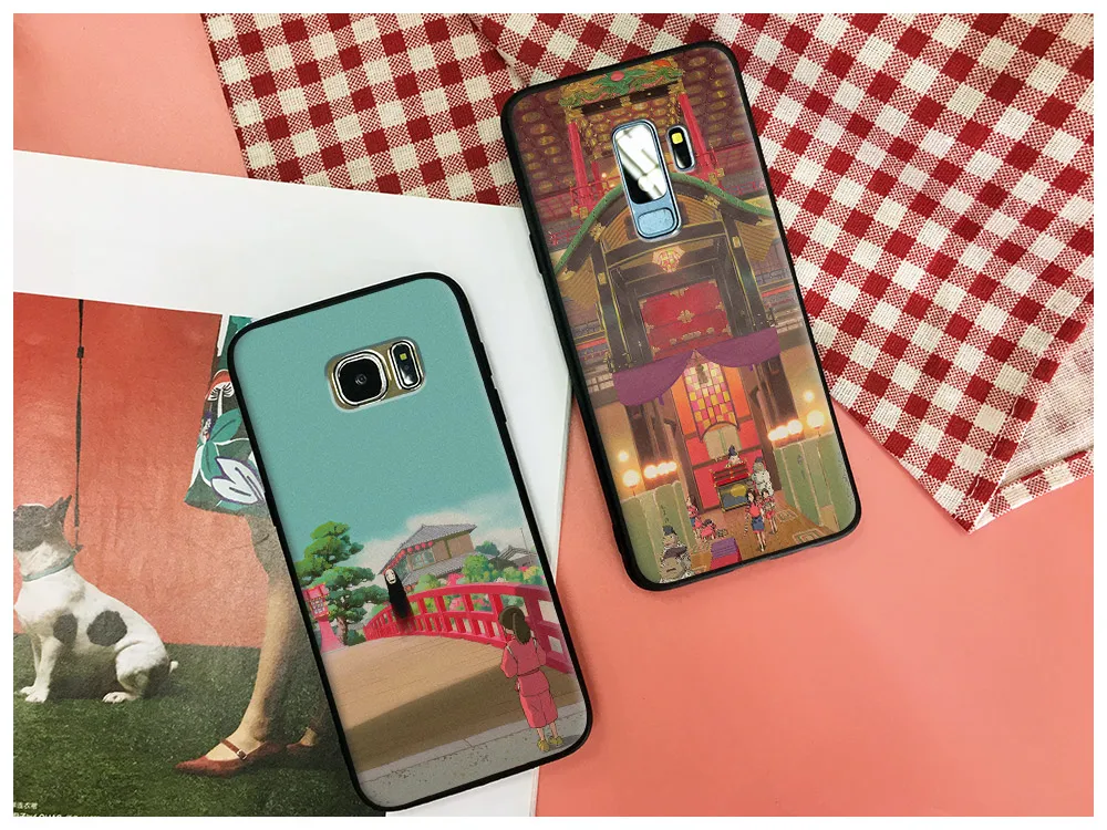 Spirited Away japanese anime TPU Soft Silicone Phone Case Shell Cover For Samsung S7 Edge S8 S9 Plus Note 8 9 |