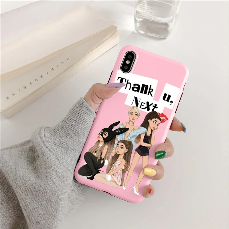 Чехол Ariana Grande Ag ciciber thank u, the next adoante из ТПУ для iPhone 4 5 6 7 8 plus x XR fundas Capa Cover