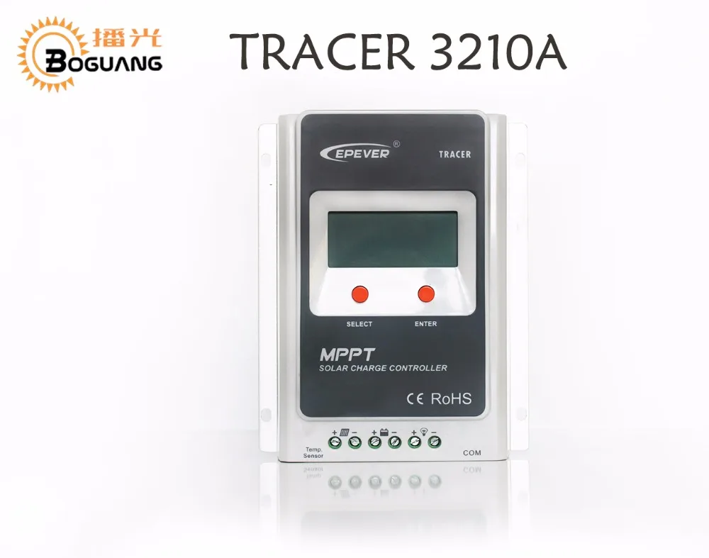 MPPT EPEVER Tracer 3210 30A Солнечный контроллер дистанционного метр MT50 удаленный датчик температуры ПК кабель связи использования