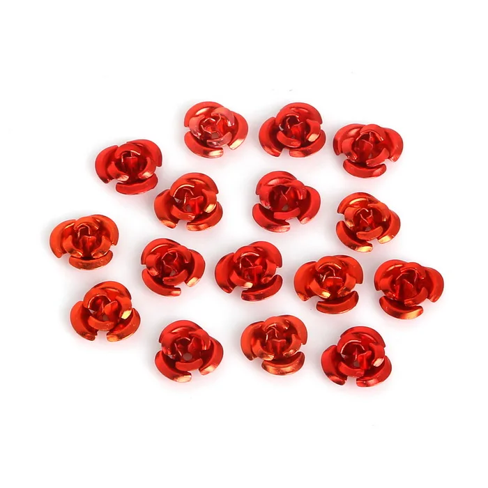 RD Sale100PCS в 3D алюминиевый трехмерный цветок розы разнообразие DIY Смешанные ногтей декоративные гель флэш дизайн ногтей аксессуары - Цвет: RD