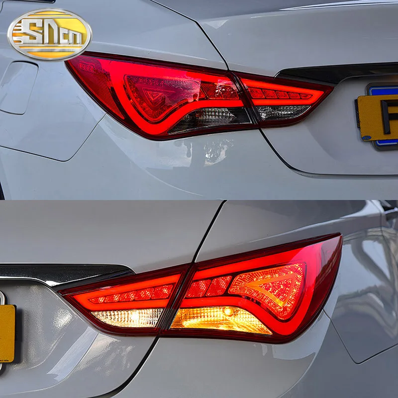 Для hyundai Sonata 2011 2012 2013 Plug& Play светодиодный задний светильник DRL+ тормоз+ Реверс+ сигнал поворота для автомобиля
