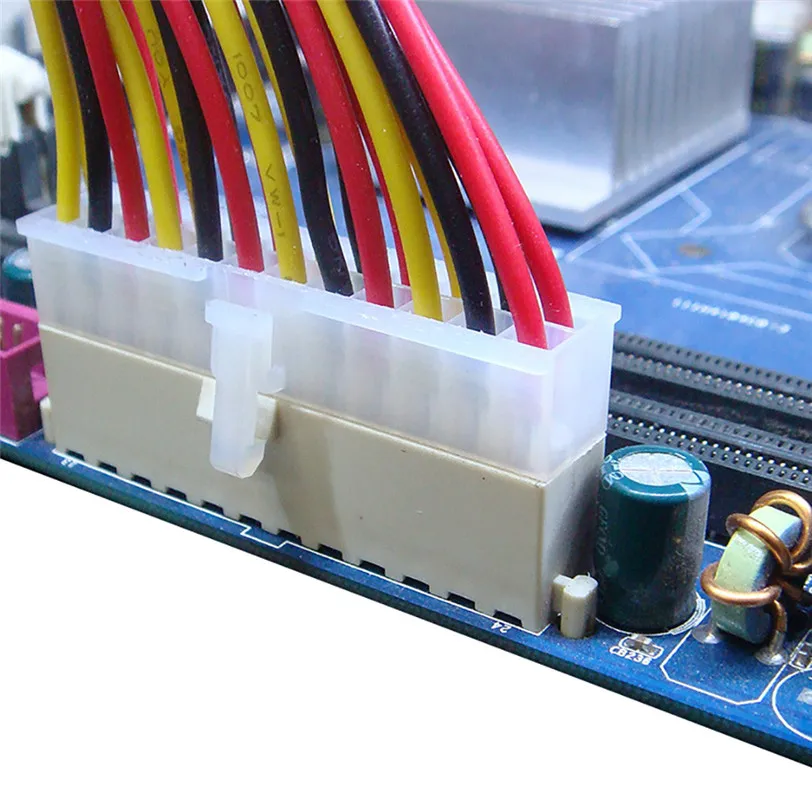 24-контактный Удлинительный кабель ATX PC PSU штырьковый и гнездовой разъем M/ F