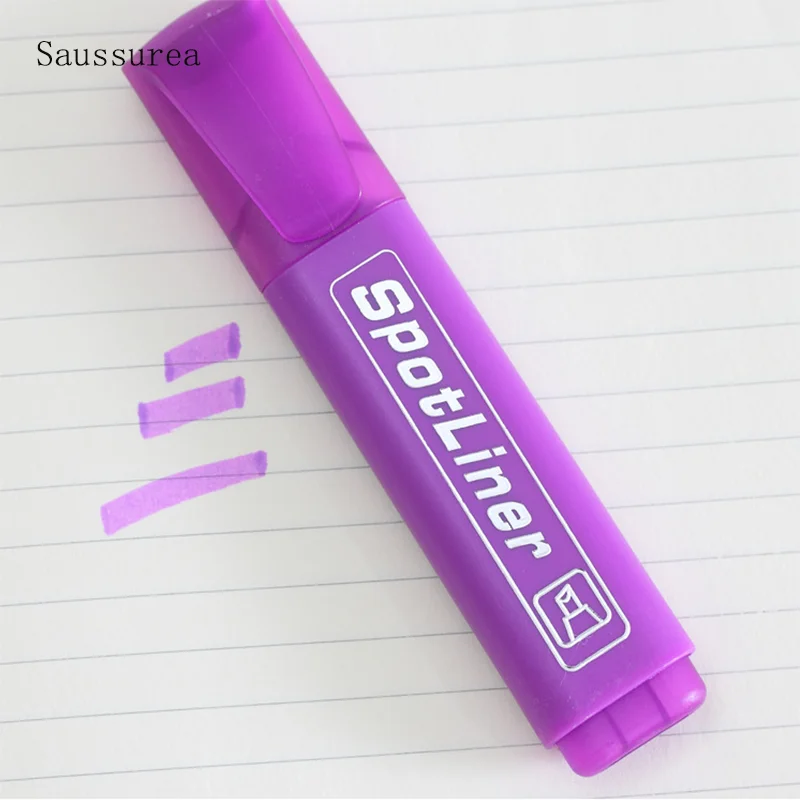 

1pc Kawaii Cute Candy Color Highlighter Creative Graffiti Color Marker Pen Focus Oblique Mark Pen Student Office Stationery