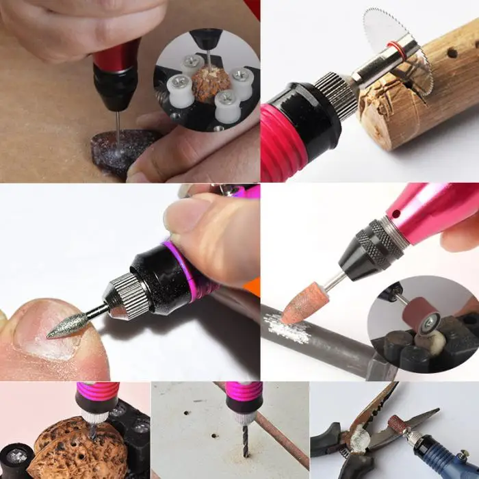 15 шт./компл. DIY Электрический гравировка гравер ручка вырезать инструмент для ювелирных изделий металла Стекло штепсельная вилка европейского стандарта@ v-образной КРЕПЕЖНОЙ ПЛАСТИНОЙ LS