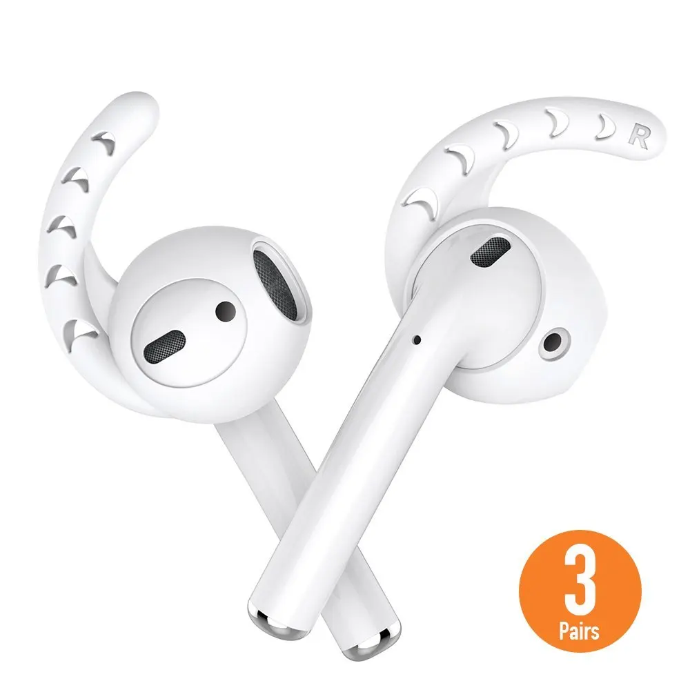

Replacement Soft Silicone Antislip Ear Cover Hook Earbuds Tips Earphone Silicone Case for EarPods 3 Pairs