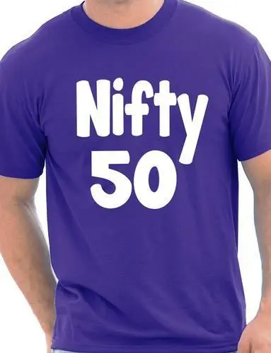 

Nifty 50 50th Fifty Birthday Funny Mens T-Shirt More Size and Colors-A044