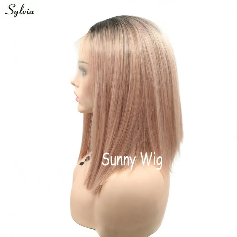 Сильвия высокая температура Drak корни Омбре молочный Лаванда/смешанный розовый