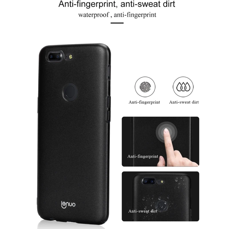 Lenuo OnePlus 5T Funda Leshield Series Hard PC Dropproof Protective Housing Back Cover For Case |