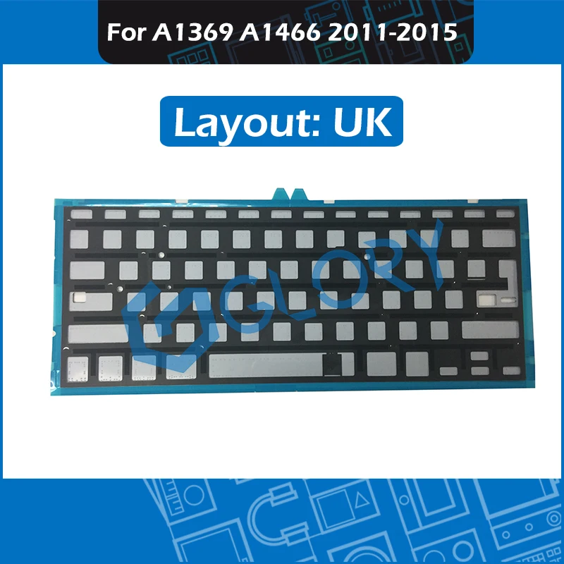 For Macbook Air 13&quot A1369 A1466 UK Keyboard Backlight Backlit Replacement 2011-2015 | Компьютеры и офис