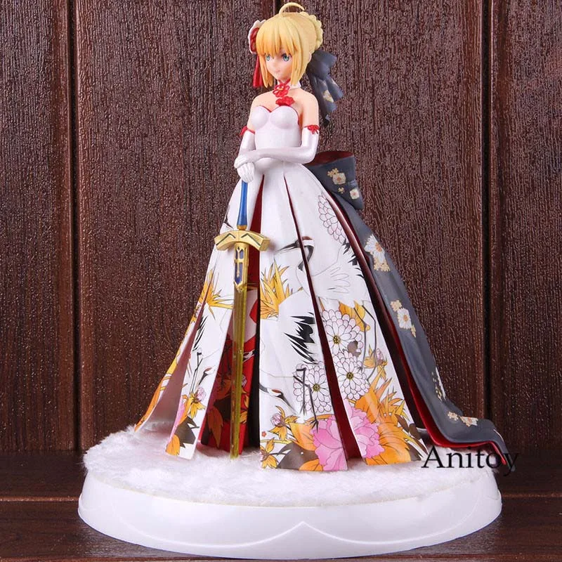 Платье-кимоно Fate Stay Night Saber Ver. ПВХ Fate фигурка Коллекционная модель игрушки