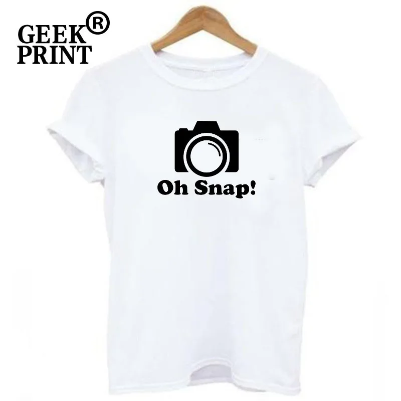 Женские топы Oh Snap! Забавный подарок для фотографа женские футболки фотосъемки