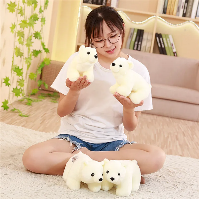 Милые плюшевые игрушки белого медведя куклы подарок для детей 25 см/30 см|Мягкие