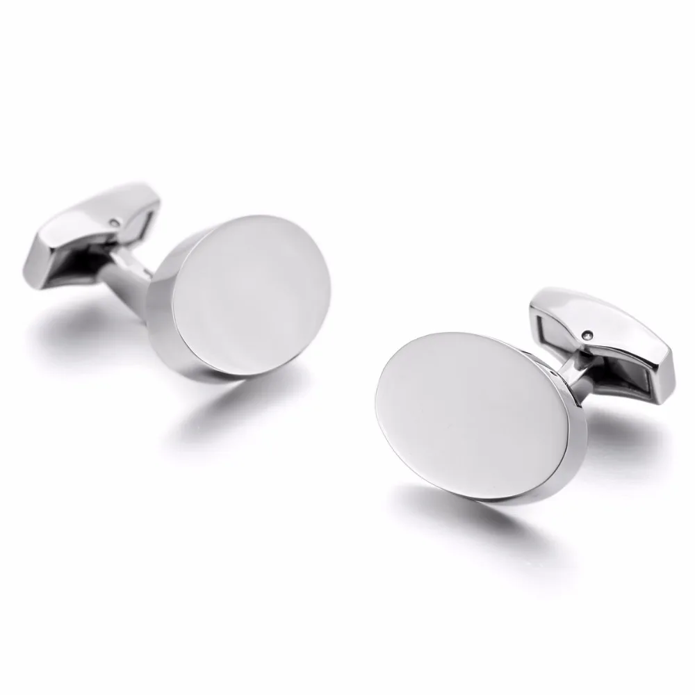 

High Quality luxury hot sales Stainless Steel Cufflinks Classic Wedding Business 1 Pair Set Wholesaler