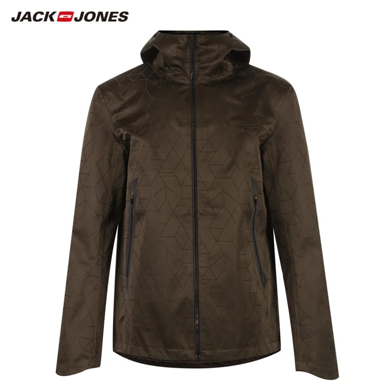 JackJones Men's Hooded Windbreaker Jacket Short Coat Hoodies Menswear 218121528 | Мужская одежда