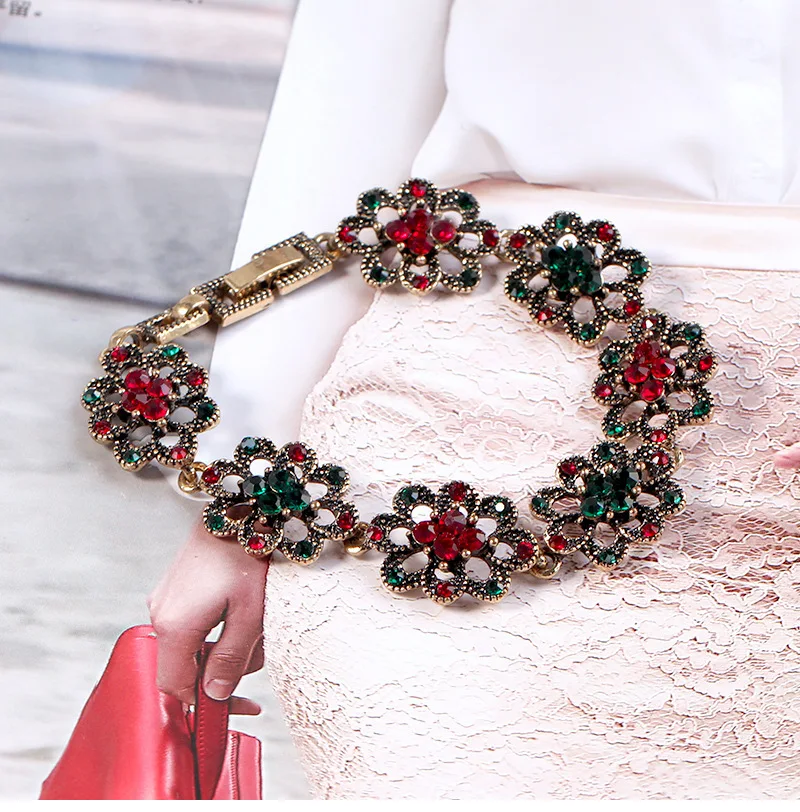 Vintage Ethnic Crystal Bracelets For Women Jewelry and Girls Accessies | Украшения и аксессуары