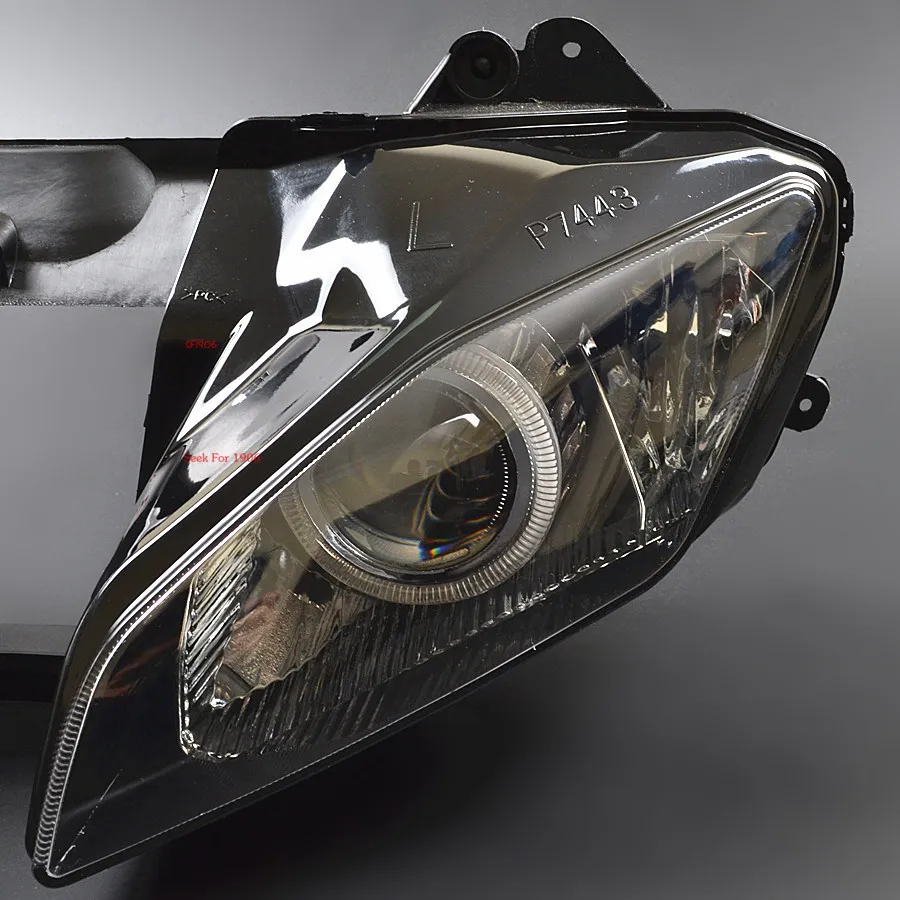 Мотоцикл синий Ангел пользовательский Проектор преобразования фар HID собранные