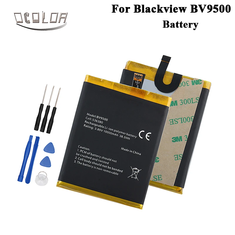Аккумулятор ocolor для Blackview BV9500 10000 мАч сменный аксессуар телефона аккумуляторы +