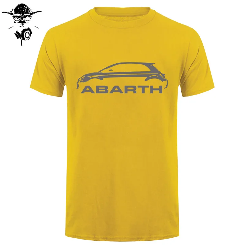 Мужская футболка Fiat 500 Abarth Classic Car s высокого качества с круглым вырезом s забавная футболка новинка футболка