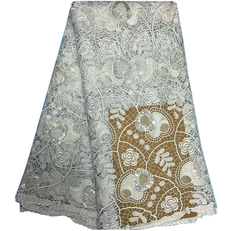 Нигерийские Шнурки Ткани 2017 Африканский Шнур Кружева Высокого Качества Нигерии