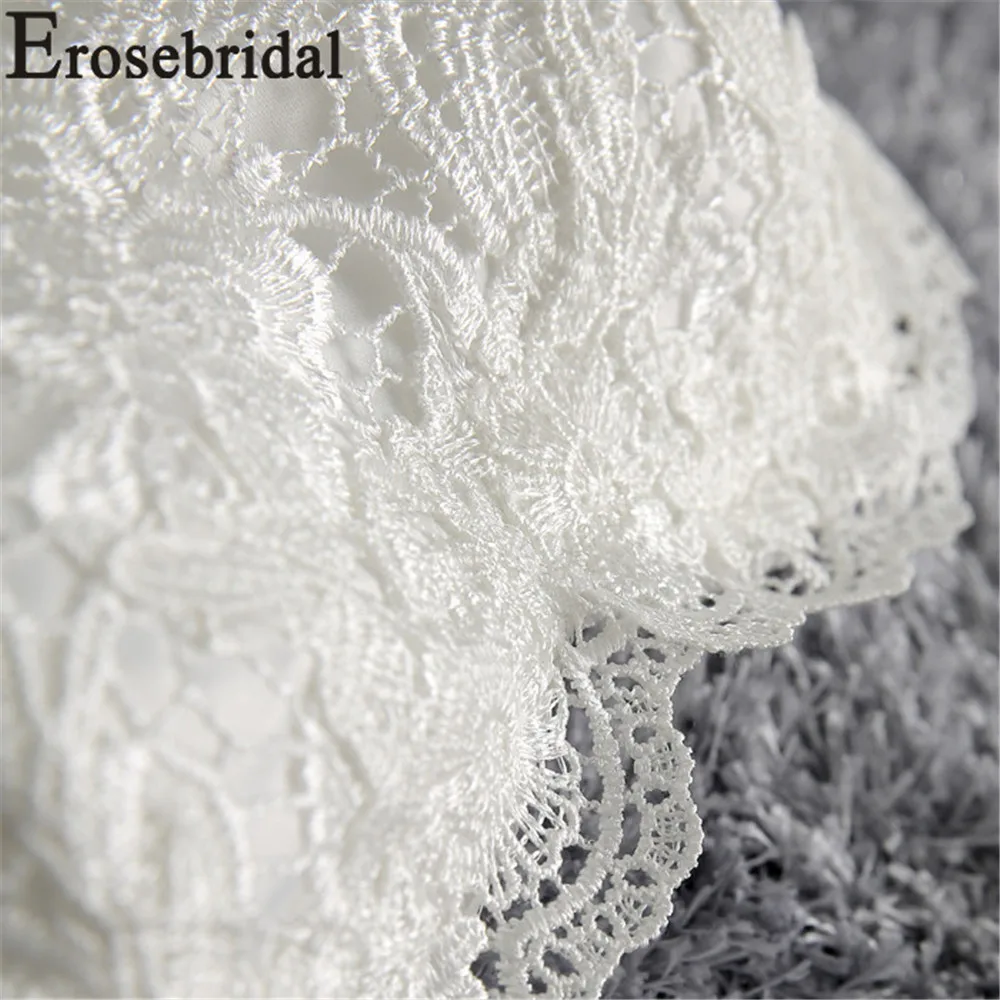 Женское Короткое платье без бретелек Erosebridal простое пляжное свадебное со съемным