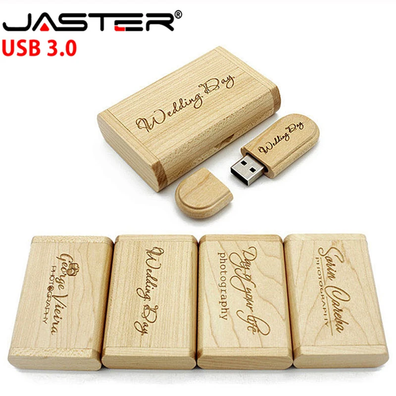 Оригинальный Деревянный флеш-накопитель JASTER USB 3 0 4 ГБ 16 32 64 | Компьютеры и офис