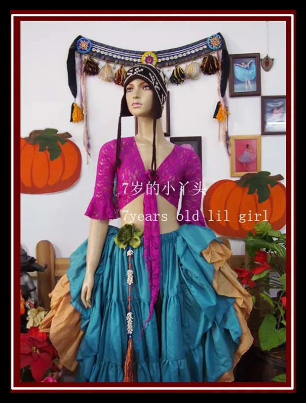Lace belly dance top Gypsy Bohemian korea lace small flare Blouse Top DDI13-21 | Тематическая одежда и униформа