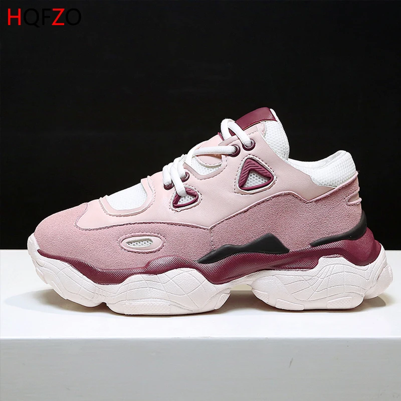 HQFZO/высококачественные кроссовки; Pantshoes; женские кроссовки на платформе; женская обувь; дышащие повседневные женские кроссовки для бега