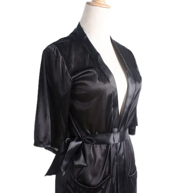 Женское нижнее белье кружевное сатиновое ночная рубашка|Халаты| |