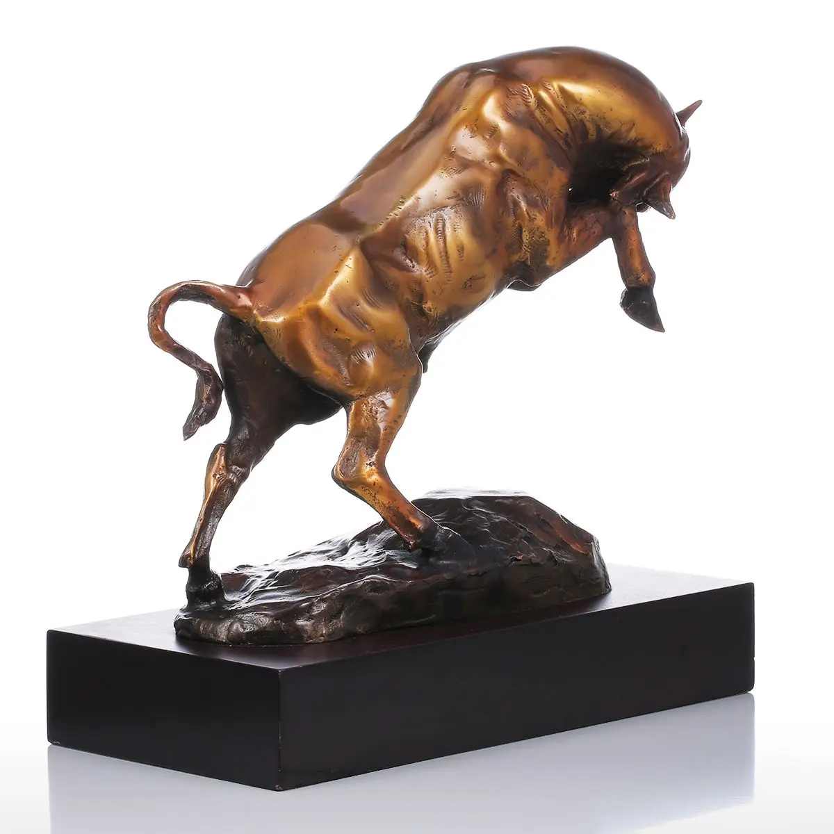 Tooarts энергичная скульптура для крупного рогатого скота ручная работа бронза фэн