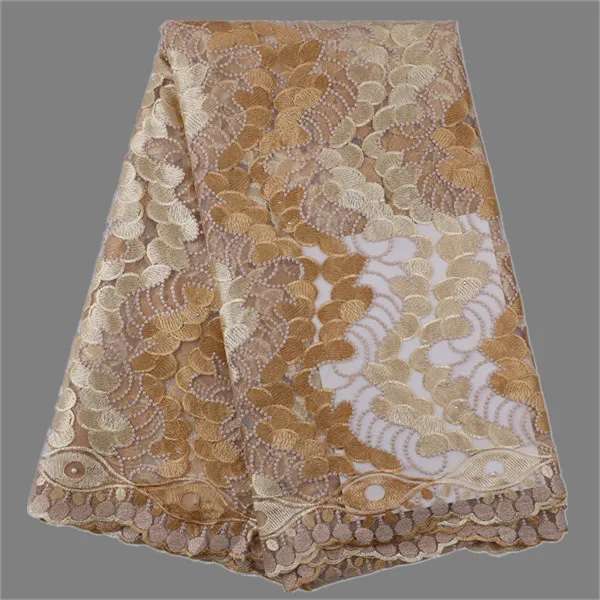Beautiful embroidery French tulle lace fabric for evening dress African ladies net cloth MN267(5yards/pc) | Дом и сад