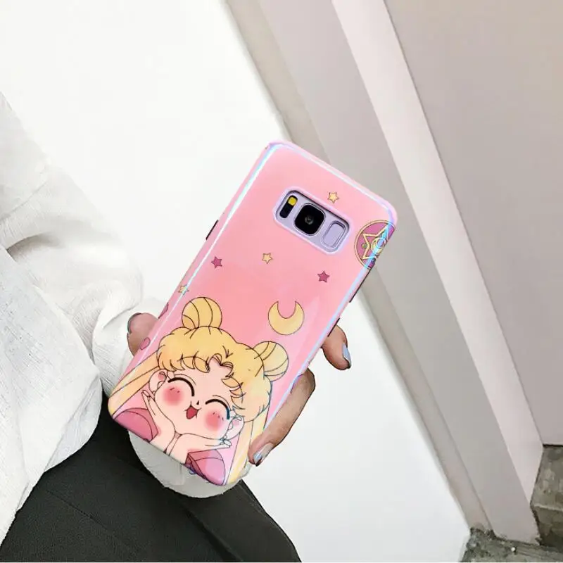 Чехлы YHBBCASES для Samsung S10 Plus S8 S9 Сейлор Мун мультяшный мягкий чехол Galaxy Note 10 8 9