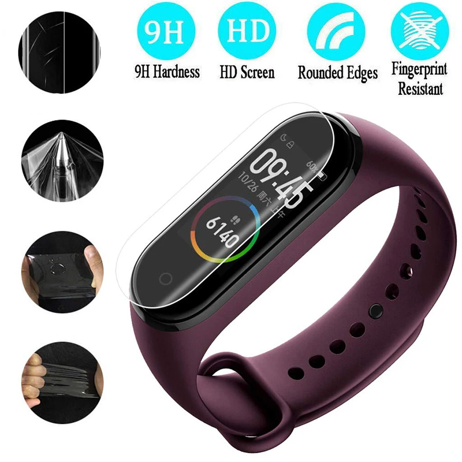 5 шт ЖК ТПУ Защита экрана Гидрогелевая пленка для XiaoMi Band 4 3 Смарт браслет полная