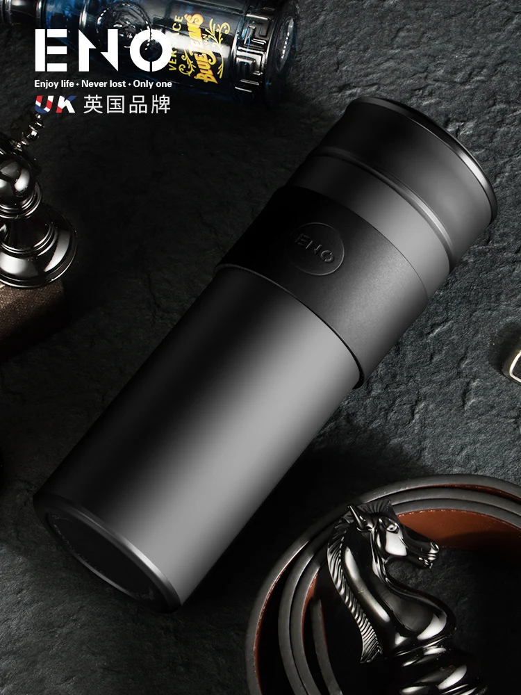 

Insulation cup, sterling silver hand-made 350 ml stainless steel portable coffee cup, perfect for office or living room.