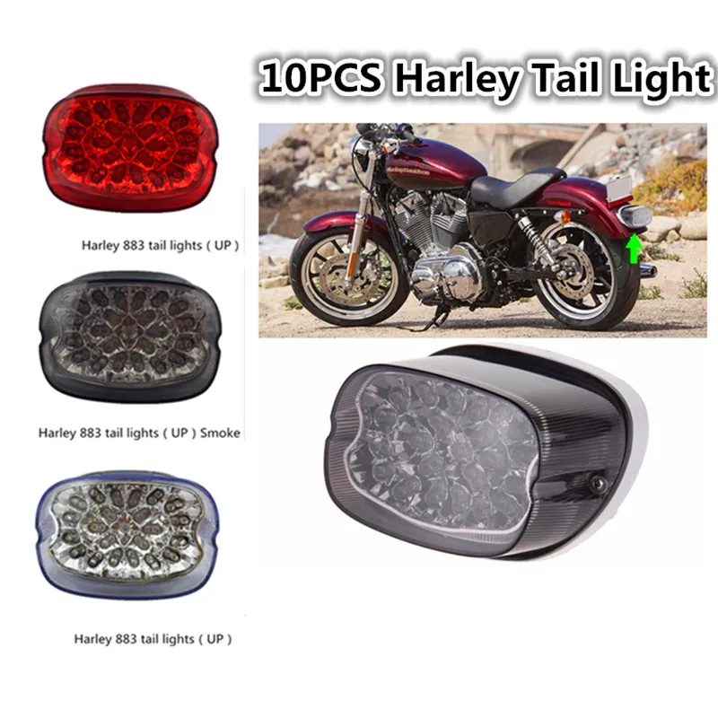 1 шт красный дым ясно светодиодный Хвост стоп для Harley Touring Electra FLTR Road King Glide FLHTCU я Sportster