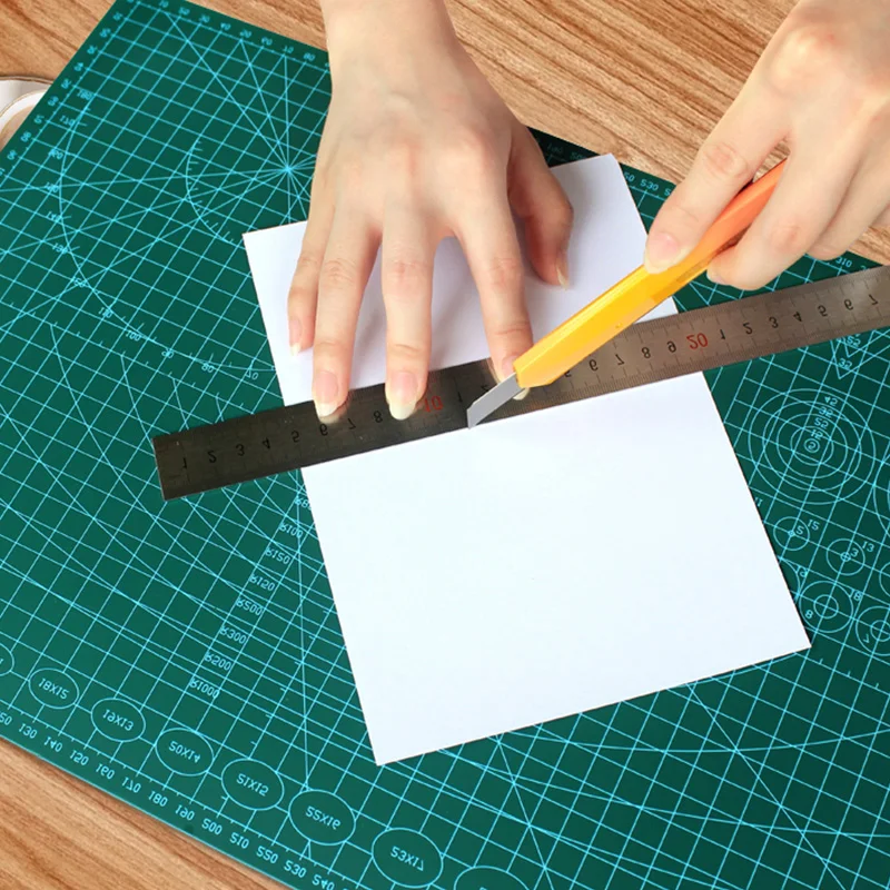 A3 ПВХ коврик для резки Ткань Кожа Бумага Ремесло A4 лоскутное DIY инструменты ручной резки коврики доска Двусторонняя самовосhealing вающаяся